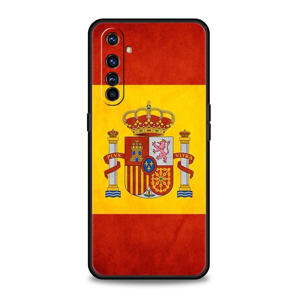 spain flag Phone Case For Realme 12 11 10 9 8 5G 7 6 GT5 GT3 GT2 Pro Plus C21 C11 C25 C35 GT Neo 2 3 3T 5 Soft Cover