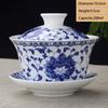 Jingdezhen Ceramic Gaiwan Teacup Handmade Tea Tureen Boutique Tea Bowl Chinese Porcelain Teaware Accessories Drinkware