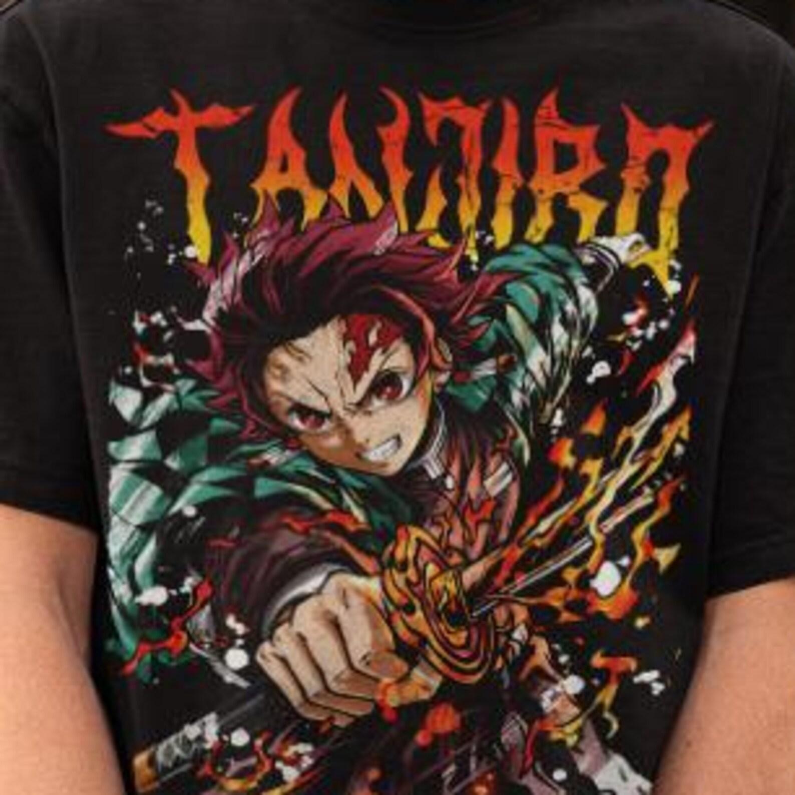 DemonAnime Unisex T-shirt, Aesthetic Manga Tee, Vibrant Anime Lovers Shirt, Graphic Anime Tee, Anime Vibrant Style, Unisex Heavy Cotton Tee 2XL
