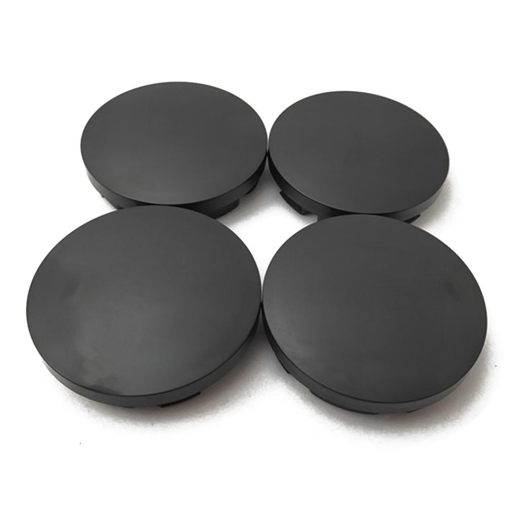 4 ks/sada Černá/Stříbrná 56mm Krytka středu kola pro ráfek ABS Krytky Dekor vozidla Univerzální Kolo do auta pro střed ráfku H
