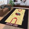 Portland Trail Blazers Court Rug Suitable As a Non-slip Mat for the Living Room or Bedroom Sofa