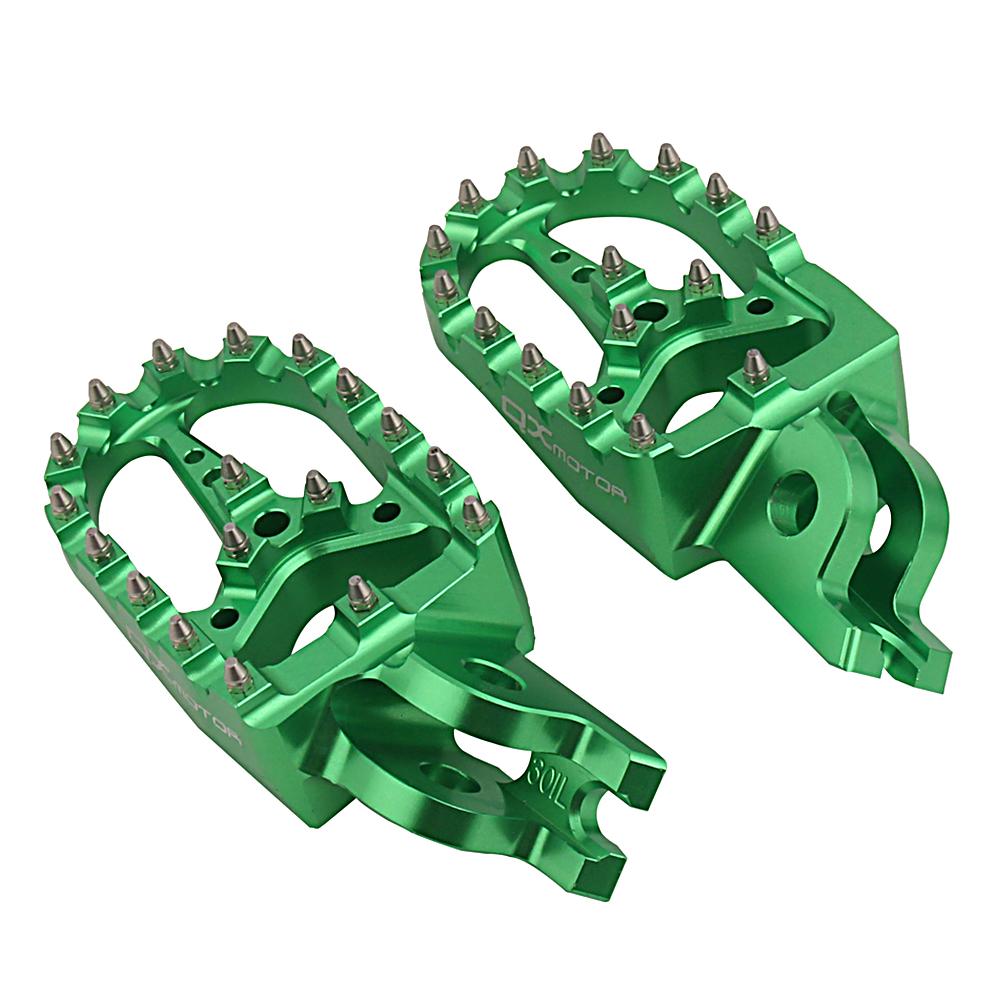 Motorcycle CNC Footrest Footpeg Foot Pegs For Kawasaki KX250F KX250 KX450F KX450 KX 250 250F 450 450F 250X 450X KLX450R KLX 450R