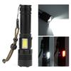XHP70+COB Rot- und Weißlicht Starke Helligkeit Zoom Taschenlampe Lade-Taschenlampe Ausrüstung