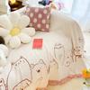 Modern Chenille Sofa Cover Entire Season Universal Simple Design Dual-sided Cat-proof Sofa Blanket Cover for Home Decor