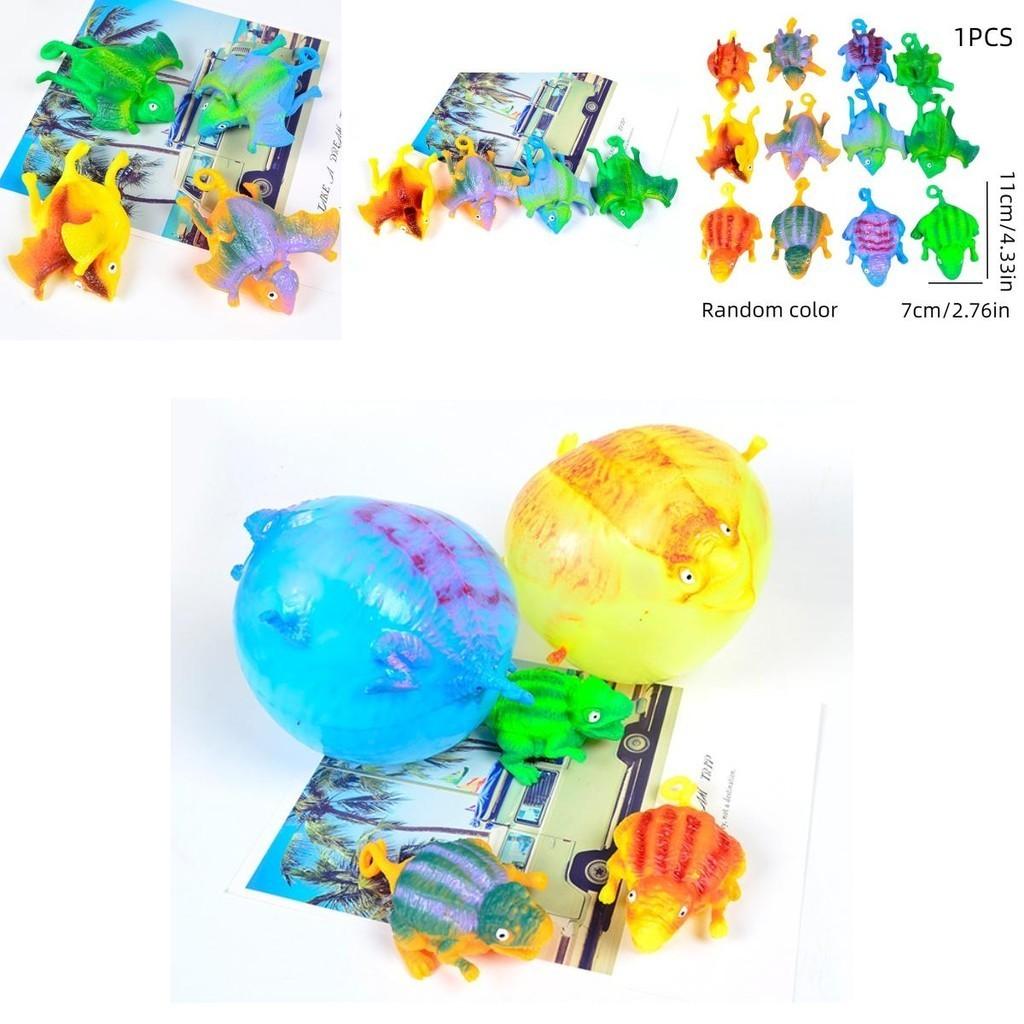 Blow-up Dinosaur Stress Ball Fun And Novelty Tpr Toy For Anxiety Relief