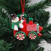 1 Pcs Christmas Party Decoration Cartoon Pendants Santa Claus Snowman Reindeer In Car Xmas Tree Ornaments Home Party Decor