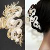 1pc Luxury Elegant Women's Dragon Shaped Hairpin Artificial Pearl Daily Hairstyle Accessories Jewelry Hair Grab Hair Accessories