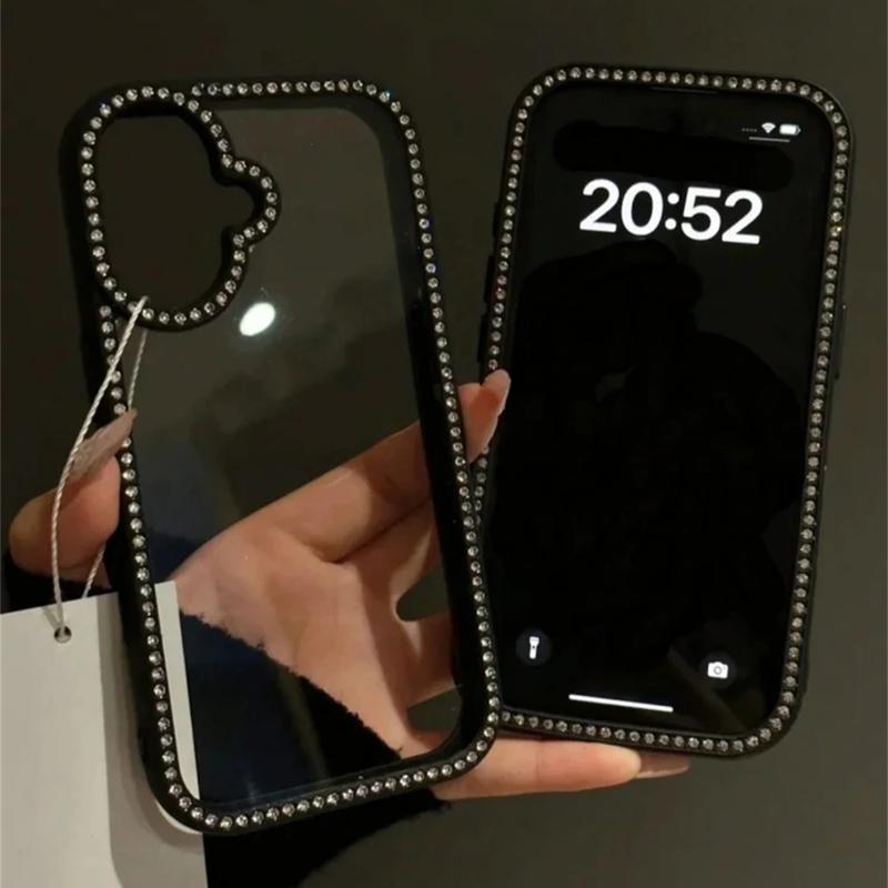 Luxury Diamand Front And Back All Inclusive Case For iPhone 16 15 13 12 11 Pro Max 14 Plus  Girl Shinny Clear Cover Gift