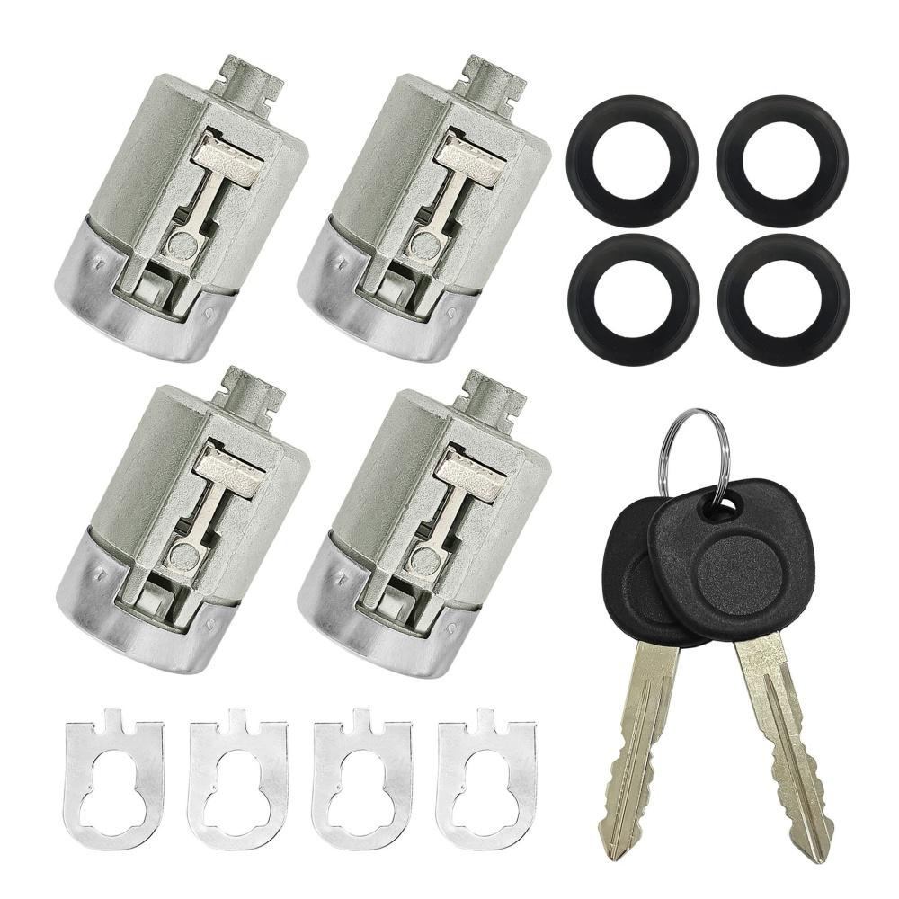 4x Türschlosszylinder & 2 Schlüssel für 01-10 Chevrolet Express 1500-3500 Blazer S10