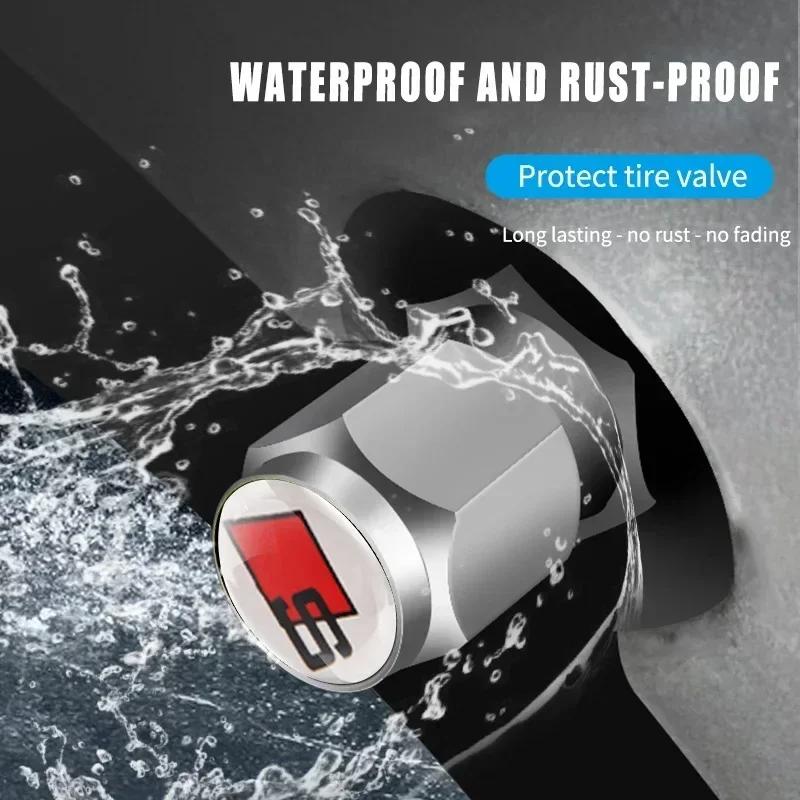 2026 Alloy Car Wheel Tire Valve Stem Caps Covers For S1 Sline R8 B6 Quattro TT A4 A5 A6 A3 A1 A7 S6 S8 S4 S2 RS3 RS5 Q3 Q5 Q7 2x