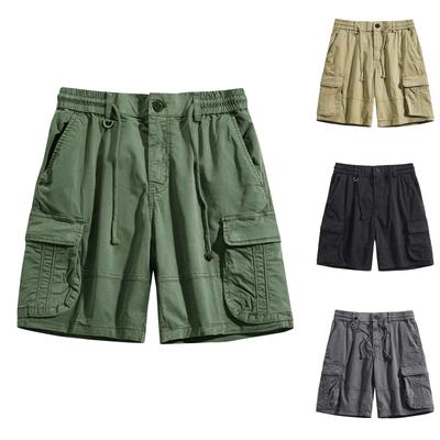 Pánské ležérní barvy Outdoors Pocket Beach Work Kalhoty Cargo Shorts Kalhoty