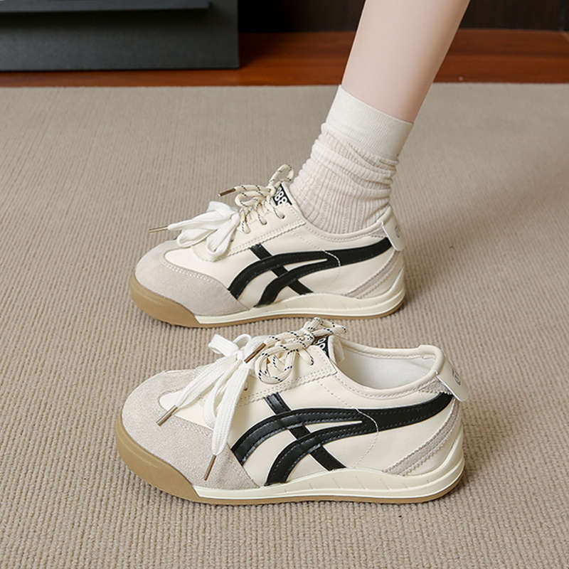 Dexun sko med tykk såle dame nye vår retro myk såle Forrest Gump sko allsidige fritidssko sportssko