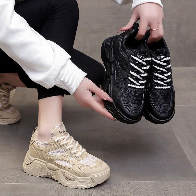 Winter Fashion Anti-skid Women Design Sneakers Keep Warm Ladies Casual Shoes Height Increasing Model Girls Sport Platform Shoes
