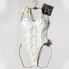 Dámský Sexy Patchwork Bez Zad Halter Tvarující Body Intimní Tvarovací Prádlo