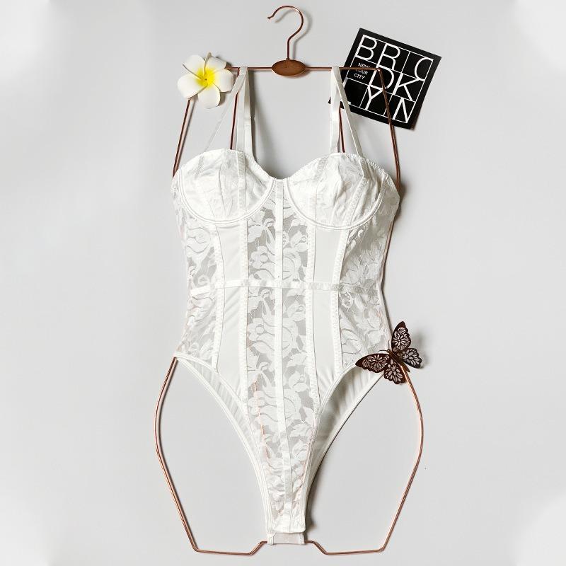 Dámský Sexy Patchwork Bez Zad Halter Tvarující Body Intimní Tvarovací Prádlo