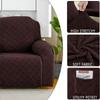 4-teiliger Stretch-Liegesessel-Überzug Jacquard-Liegesesselbezüge mit Seitentasche Rutschfest 1-Sitzer Sofa Möbelprotektoren