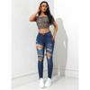 2026 New Fashionable Ripped Slim-Fit Casual Slimming Women's Jeans