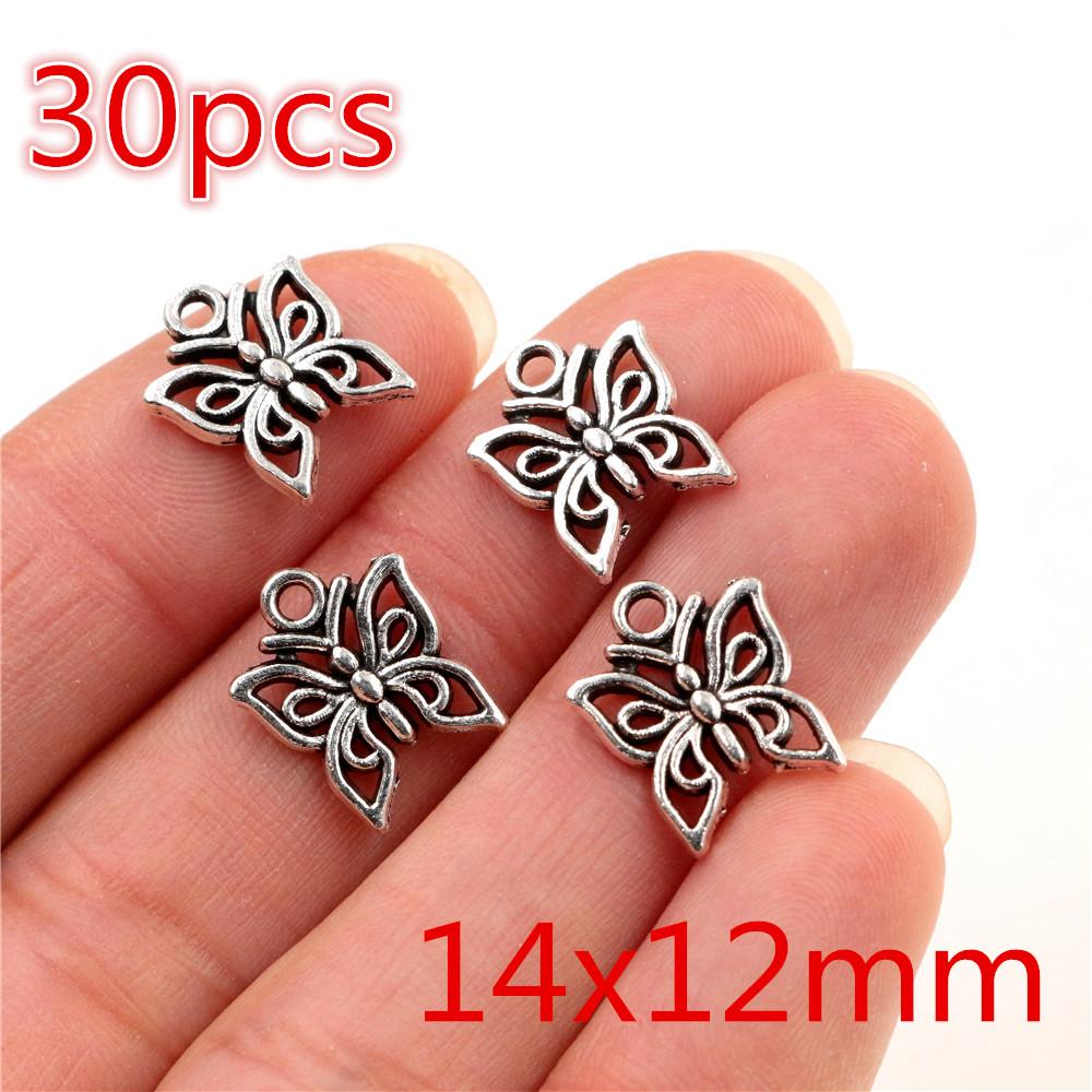 New Fashion Antique Silver Plated Bronze Plated Dragonfly Butterfly Handmade Charms Pendant:DIY for bracelet necklace