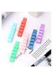 Silicone office organizer for cables, wires, and pens, orange