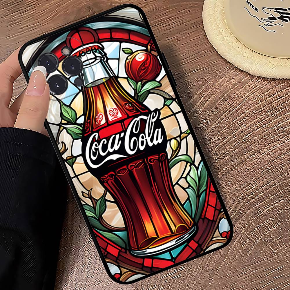 

C-CocaS-Модный Чехол для Телефона в Стиле Колы Для IPhone 17 Pro Max Air Задняя Крышка 16 15 14 13 12 11 Pro Max Чехол iPhone 15