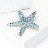 Crystals Starfish Brooch Pin For Women Versatile Fashion Jewelry Gift Party Everyday Wear