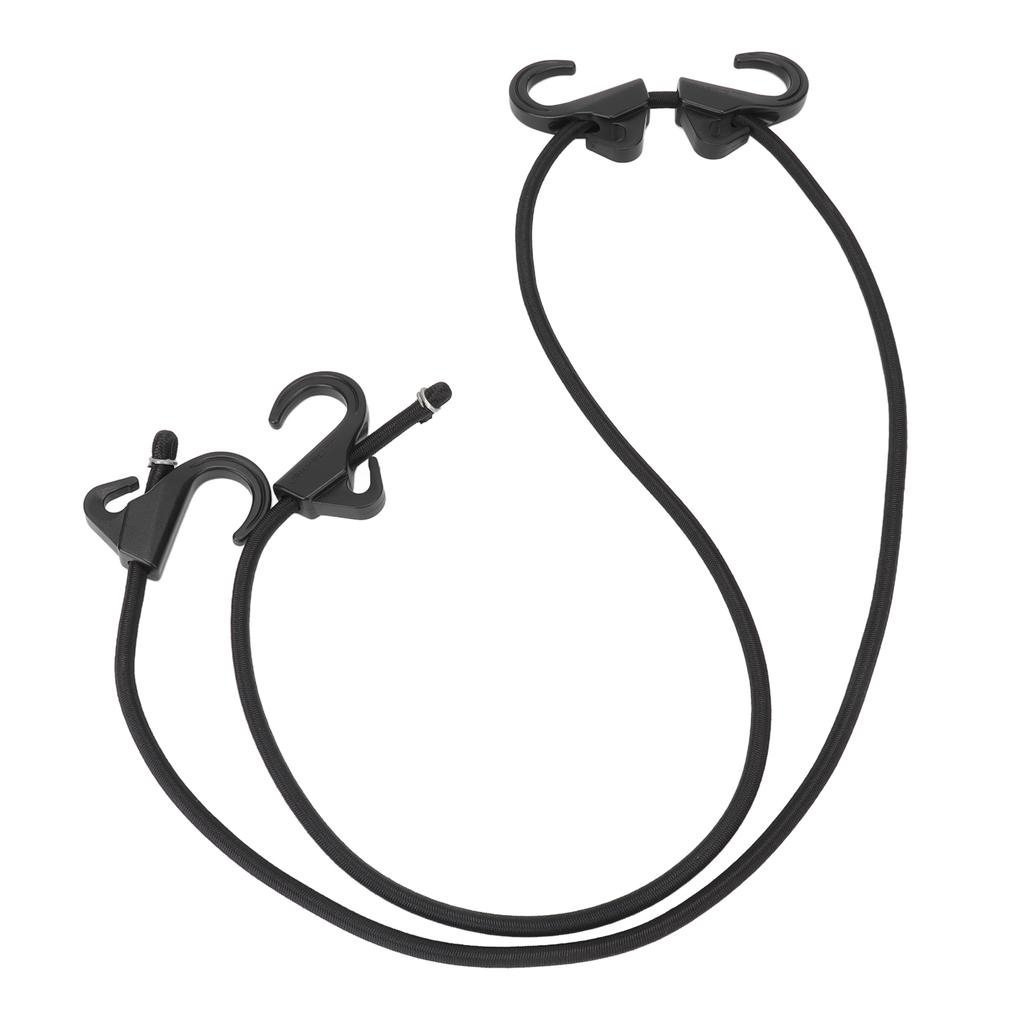 Camping Rope Strap UV Resistant POM Material Black Hooks Function Bungee Cords for Luggage Bundling