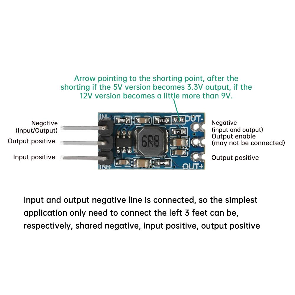 Mini 1.2A Buck Converter Power Module DC5-40V to 5V/12V Step down Board Inverter Power Supply