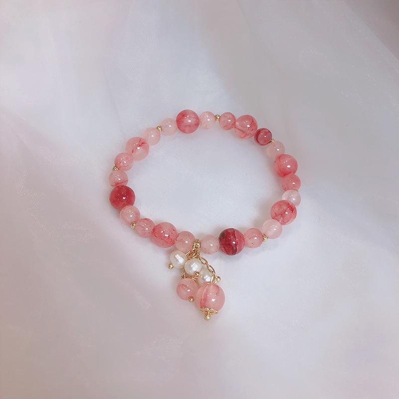 Women Natural Crystal Bracelet Holiday Gift Stretch Rope Bracelet Dating Party Crystal Bracelet Daily Wear