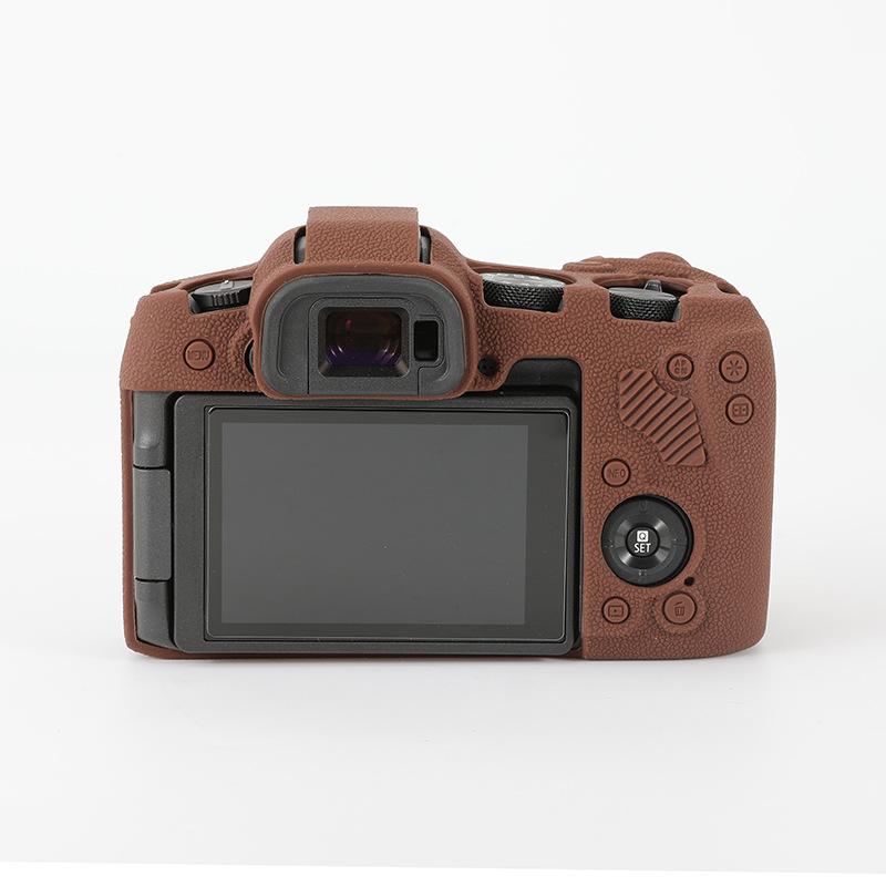 Camera Bag and Silicone Protective Case for Canon EOS R8 Full - Frame Mirrorless Camera - Soft Gel Shell