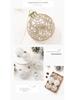 8cm Boutique Transparent Hand-Painted Christmas Ball Set - 6pcs Holiday Tree Ornaments