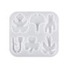 Crystal Earring Pendant Mould Ear Clips Silicone Mold Irregular Shapes Earrings Mould for DIY Enthusiasts Crafts Mould