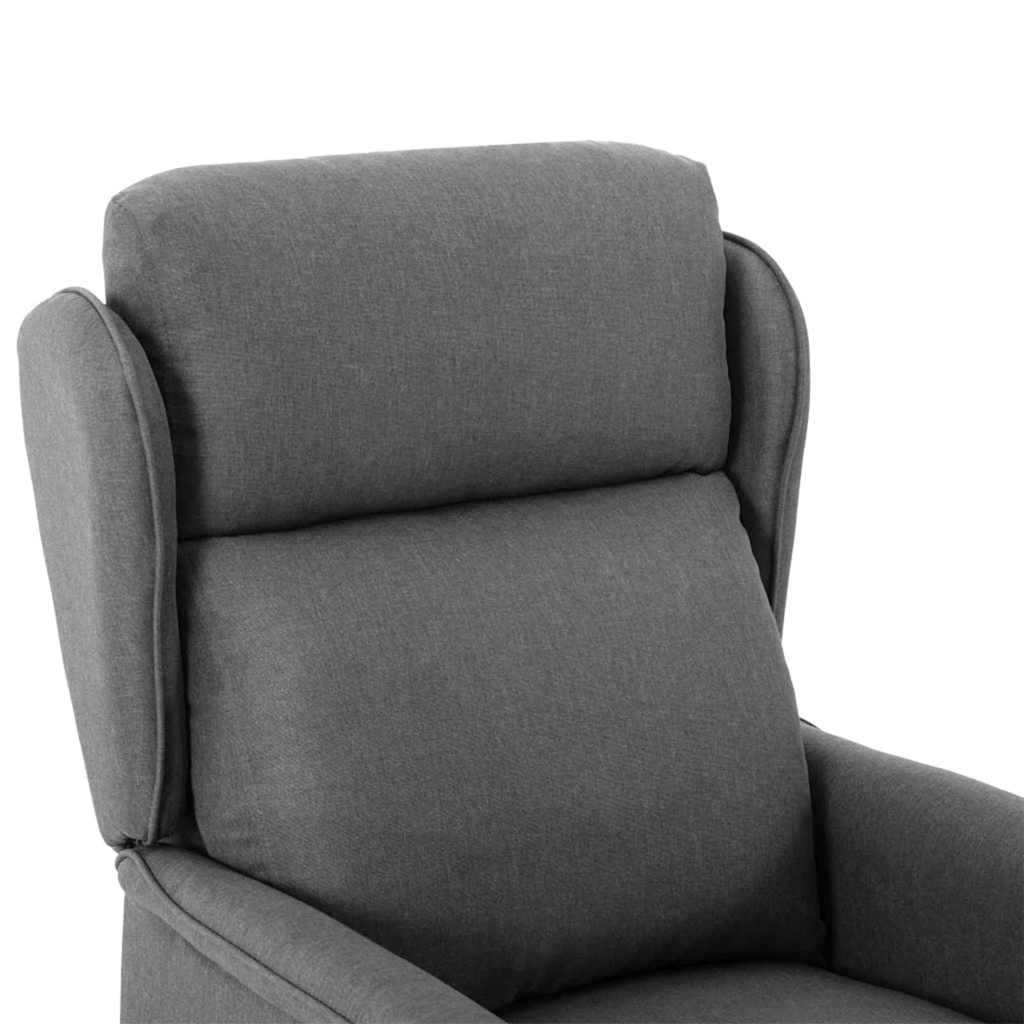 Massage Chair with Cushion Light Grey 93.5 X 67.5 X 101.5 Cm Fabric