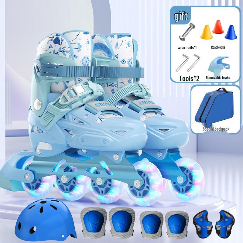 SWAY Adjustable Inline Skates with Brake L (EU 36-41, Ages 12-Adult)