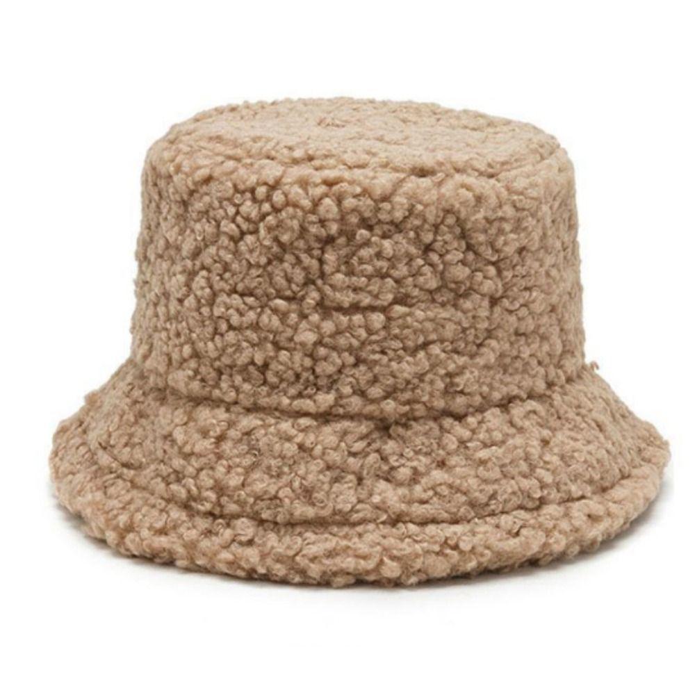 Thick Warm Fisherman Cap Warm Beanies Autumn Winter Sun Caps Fashion Bucket Hat Outdoor