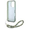 Guess Guhmp16Xhcpofpa Iphone 16 Pro Max  6.9 Zielony/Green Hardcase Iml Flowers Allover Electro With Pearl Strap Magsafe
