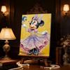 Disney Minnie Oil Painting Style Creative Pearl Painting Art 5D DIY Full Diamond Embroidery Mosaic Cross Stitch Kit Home Room Decoration
