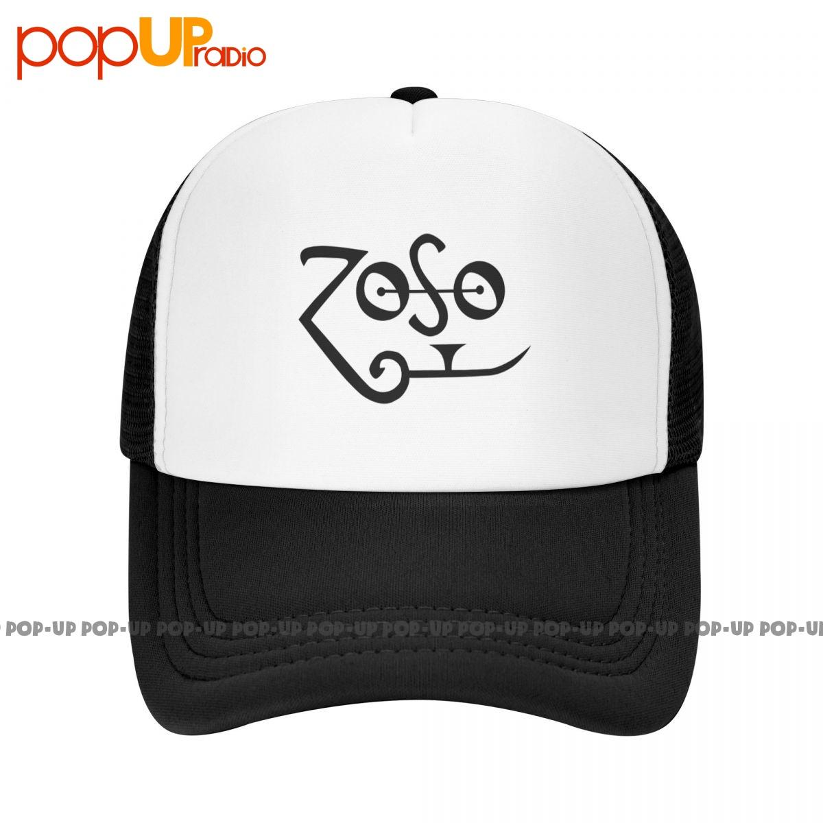 

Jimmy Page Zoso Plant Zeppelin Rock Baseball Cap Trucker Hats Breathable Sunscreen Hipster Hot Selling Retro