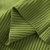 Women's Winter Korean Style Fleece Knit Pullover, Solid Color, Half-High Collar, Slim-Fit Base Layer Top.