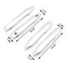 4x for Toyota Yaris Cross Hybrid 2025 2025 XP210 Stickers 2025 2020 Chrome Car Door Handle Cover Trim Styling White Accessories