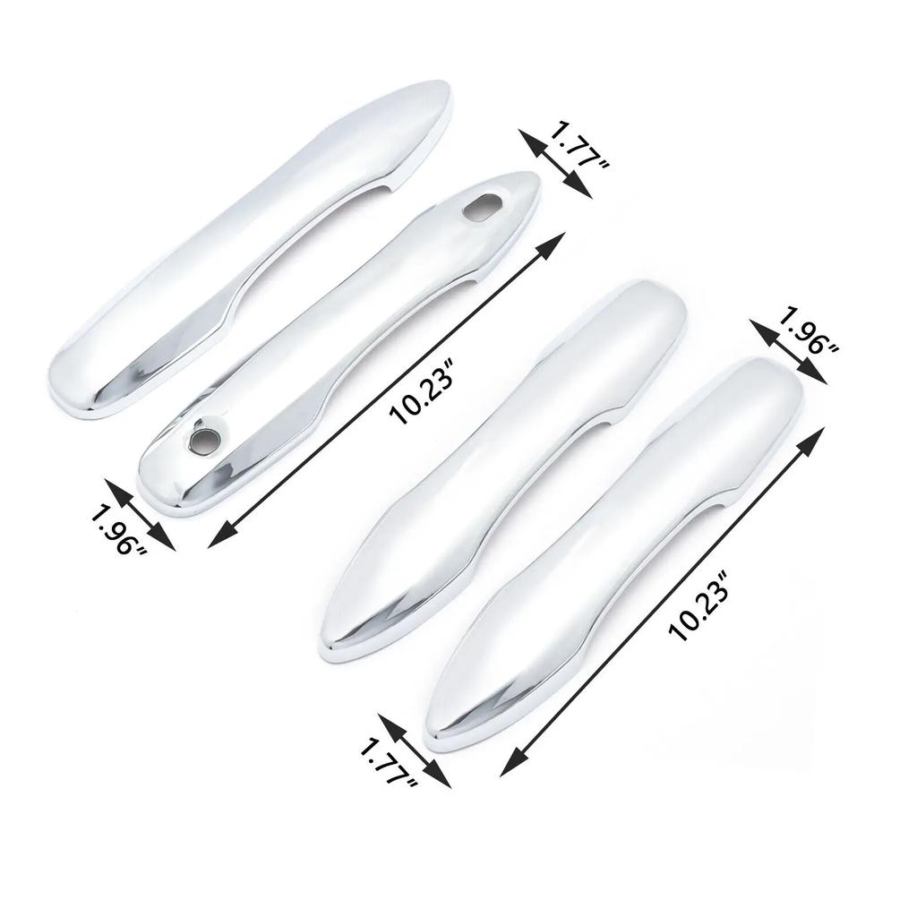 4x for Toyota Yaris Cross Hybrid 2025 2025 XP210 Stickers 2025 2020 Chrome Car Door Handle Cover Trim Styling White Accessories