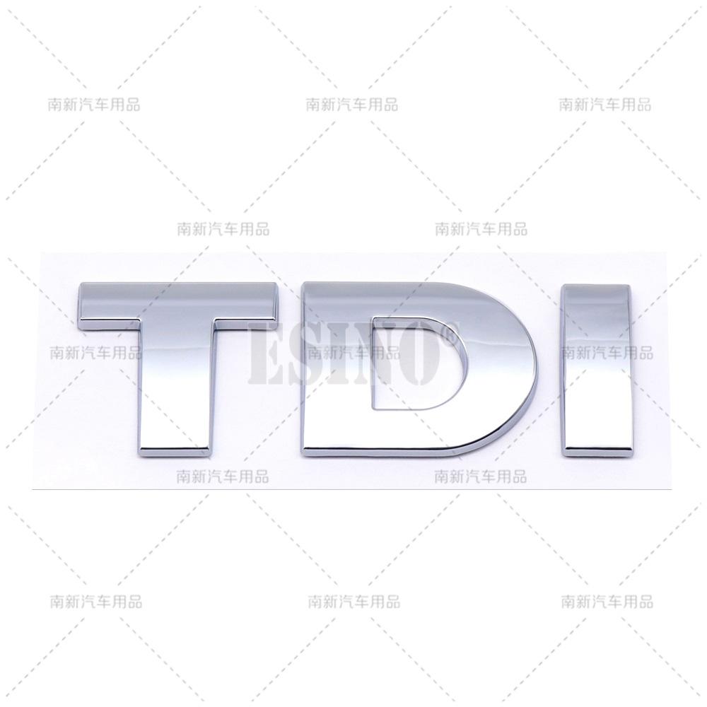 emsqc4 New 3D TDI Turbo Direct Injection ABS Adhesive Car Trunk Emblem Rear Body Tailgate Accessories Adhesive Styling Badge