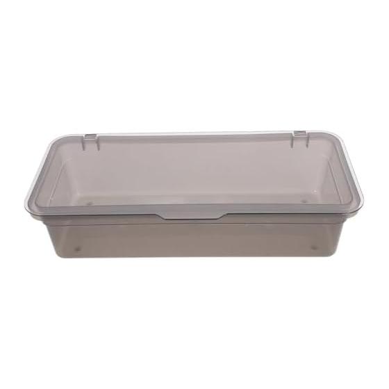 FRCOLOR Chopstick Storage Box Cutlery Case with Lid, Draining, Drawer Organizer, Transparent, Dustproof