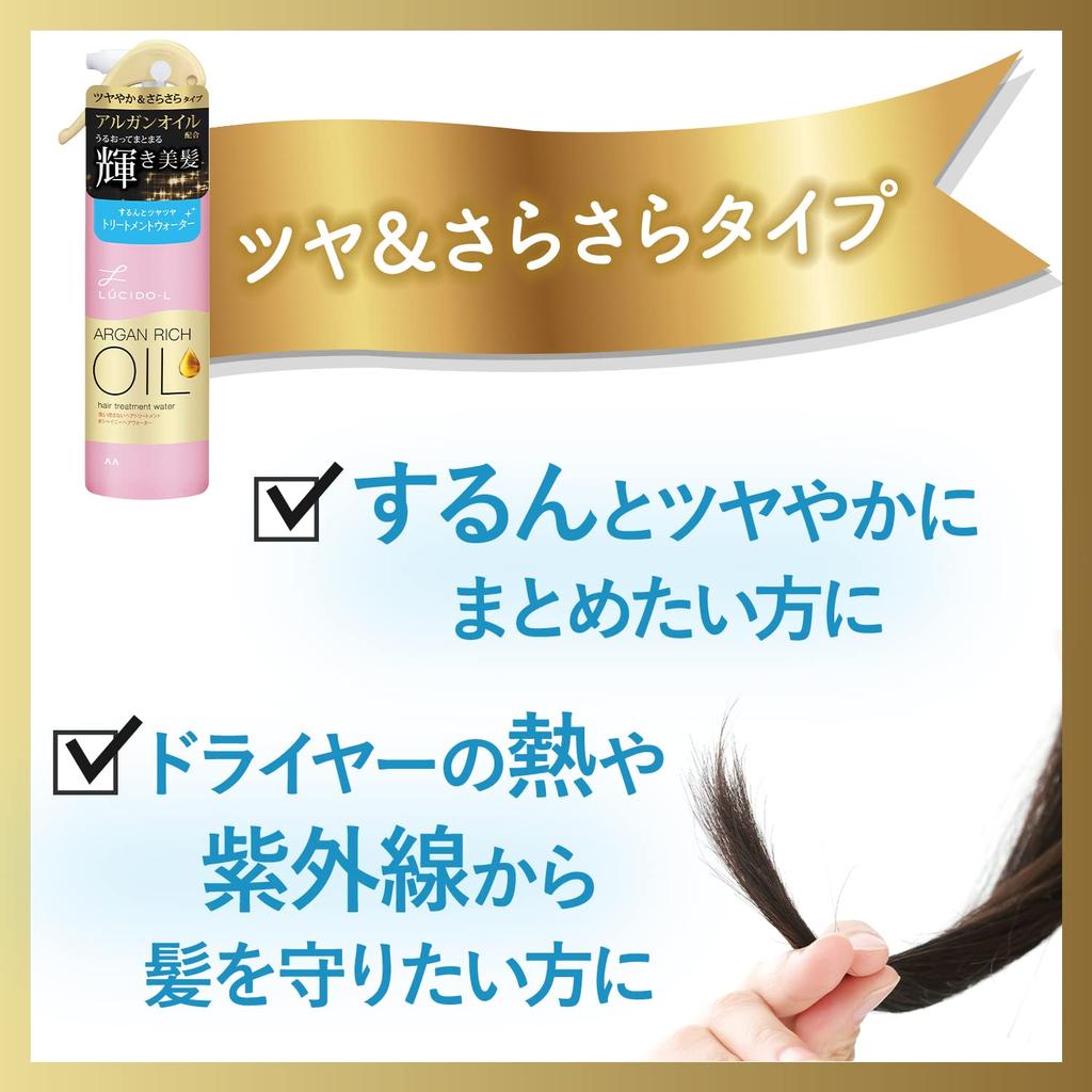 LUCIDO-L Shine Hair Oil Treatment Water - 170ml Hair Care Treatment for Glossy Hair