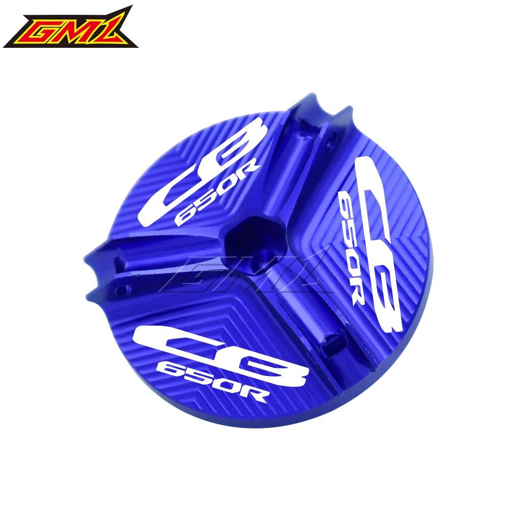 Motorcycle CNC Aluminum Engine Oil Drain Plug Sump Nut Cup Cover Oil Filler Cup For HONDA CB650R CB 650R 2019-2020