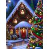 Diamantmaleri Kunst Full Drill Juletrehus Diamantmaleri Håndlaget Snøhvit Day Diy Diamant Mosaikkmaleri Hjemdekorasjon Julegave