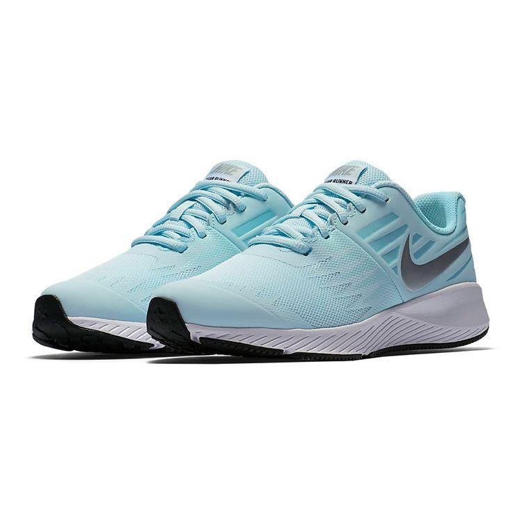 Nike Star Runner Versatile Daily Low-Top Kids Running Shoes Light Blue Kids Running Shoes 907257-401