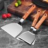 Stainless Steel Wood Handle Multi-Use Cooking Spatula: Teppanyaki, Griddle, Slotted, Steak, Triangle, Pizza, Cake, Pancake Spatula