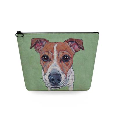 Women Dog Print Cosmetic Bag Toiletries Organize Travel Storage Case 6734