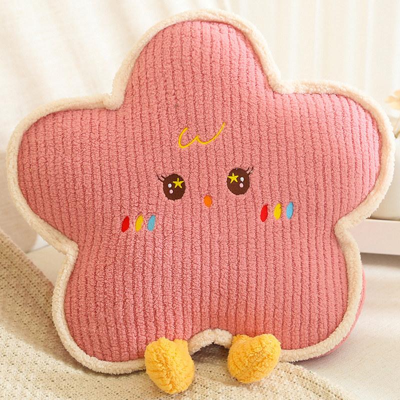 Cute Home Decoration Cartoon Plush Pillow Natural Series Plushies Pillow Cushions Moon Star Cloud Grass Soft Toy Kawii Gift