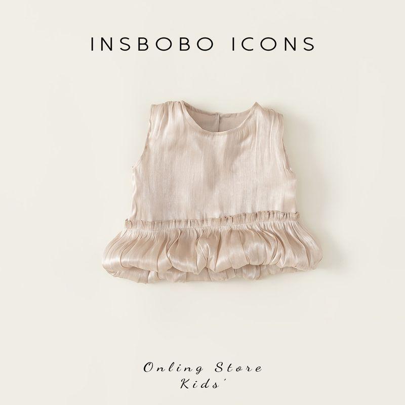 Insbobo Summer Bud Western Style Fashion Vest Champagne gold 100